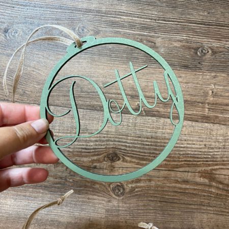 12cm Thin Edge Personalised Bauble