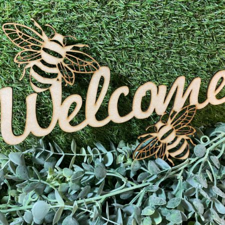 Welcome Bee sign