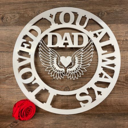 Wings Round Plaque