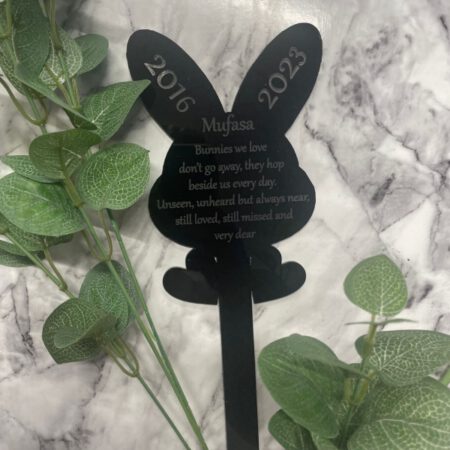 Bunny Acrylic Memorial Stake