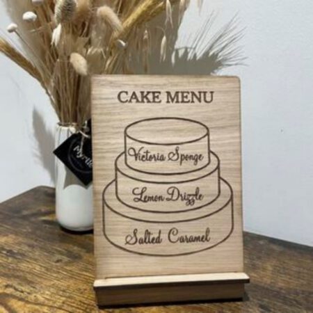 Cake Menu Board