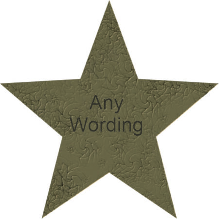 Personalised Star 5cm