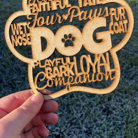Dog Worded Paw