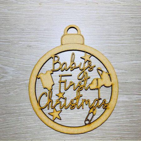 Baby's First Christmas Large Bauble