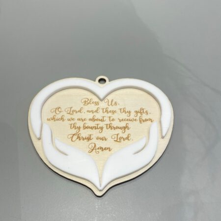 Hand in Hearts Engraved Hanger