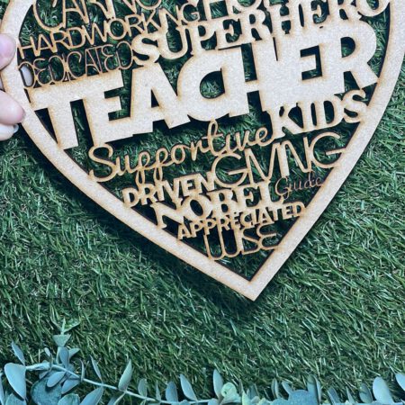 Teacher Worded Heart