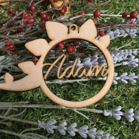 Personalised Dinosaur Bauble