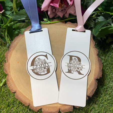 Floral Initial Bookmark