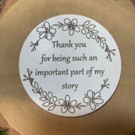 White Round Flower Disc