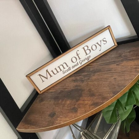 White Personalised Signs