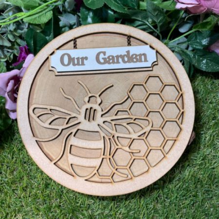 Bee and Honeycomb Hoop