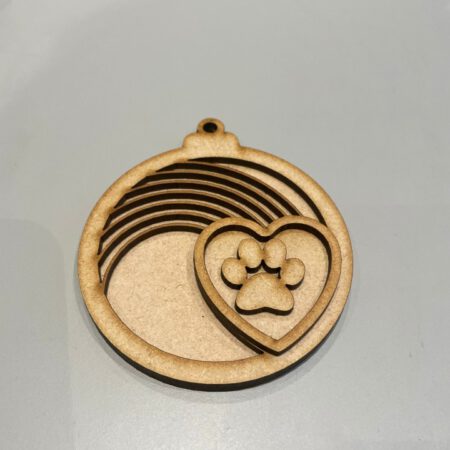 Rainbow heart hanger