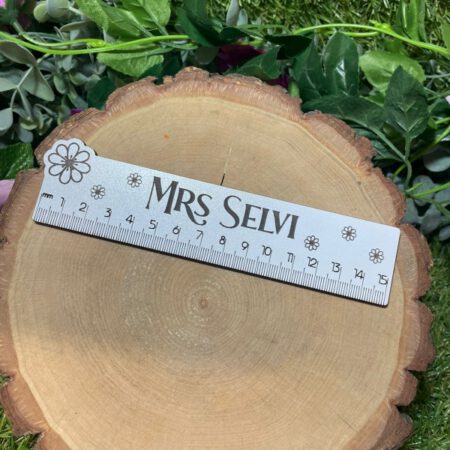 White Personalised Rulers