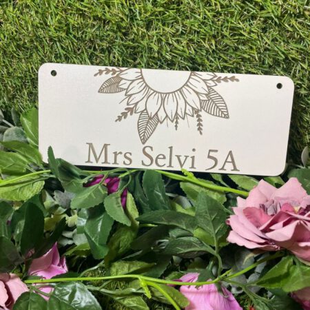 Teacher Sunflower Door Sign