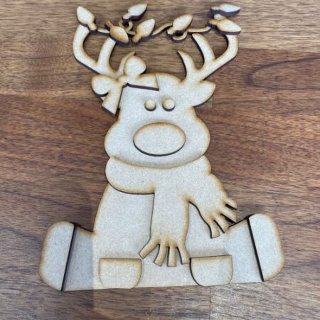 Reindeer with Christmas lights