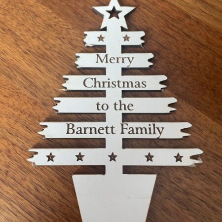 White Personalised Christmas Tree