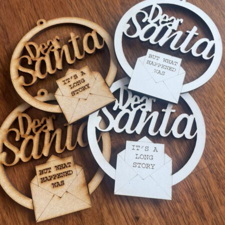 Dear Santa Message Bauble