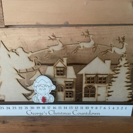 Personalised Christmas Countdown Scene