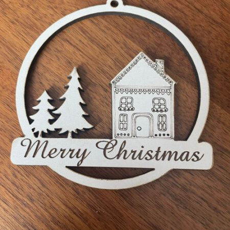 Personalised White Scene Bauble