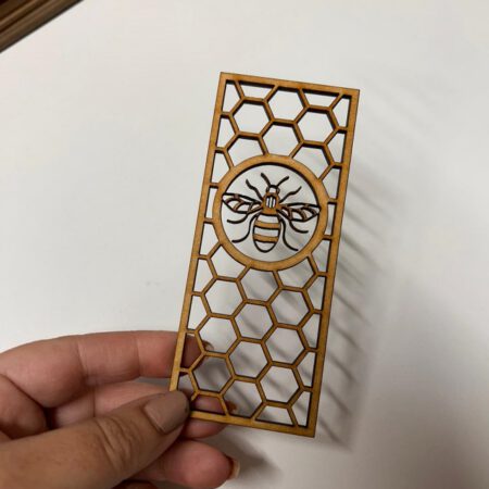 Stained Glass Window Bee Bookmark