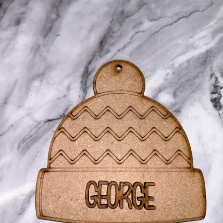 Personalised Wooley Hat Bauble