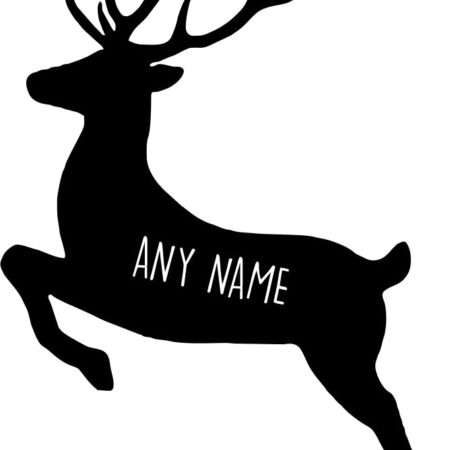 Stag Glass Tag