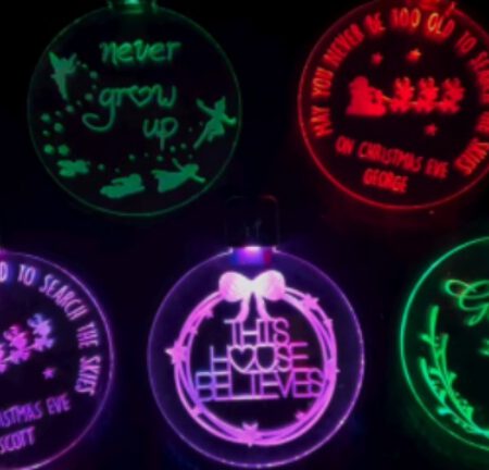 led light up baubles