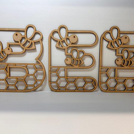 Bee Themed Layered Letters