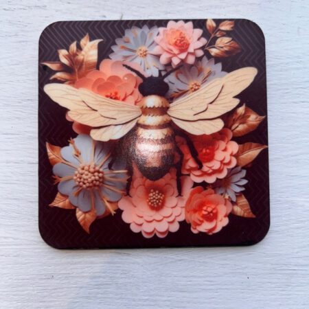 Printed Bee Coasters