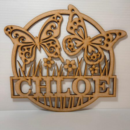 Personalised Butterfly Hoop