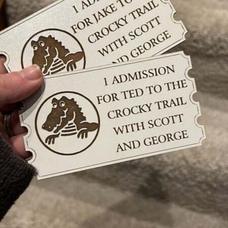 Personalised Ticket 15cm