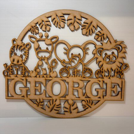 Personalised Cute Animal Hoop