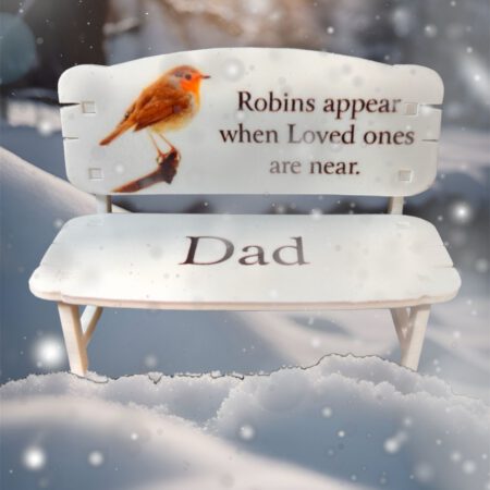 Personalised Printed Robin Bench