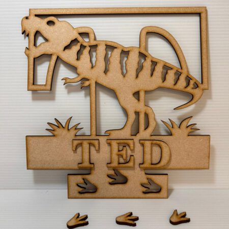 T REX Themed Layered Letters