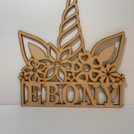 Personalised Unicorn Head Sign