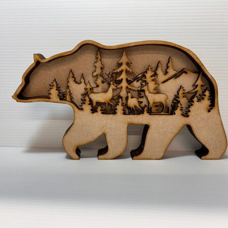 20cm Layered Bear