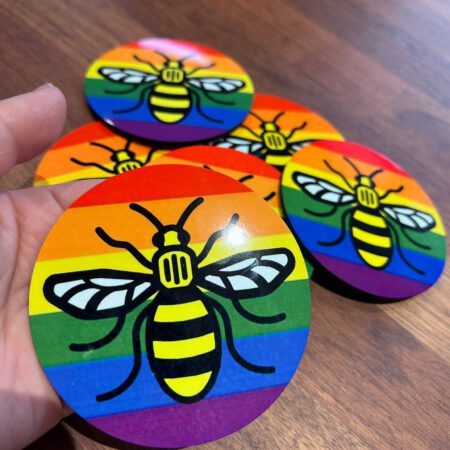 Pride Bee Coasters