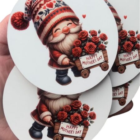 Red Roses Gnome Coaster