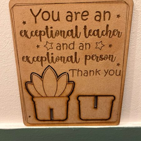 Teacher Pop Out Card