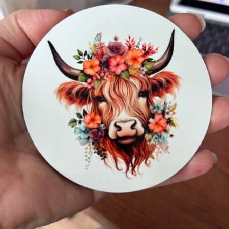 Highland Cow Coaster