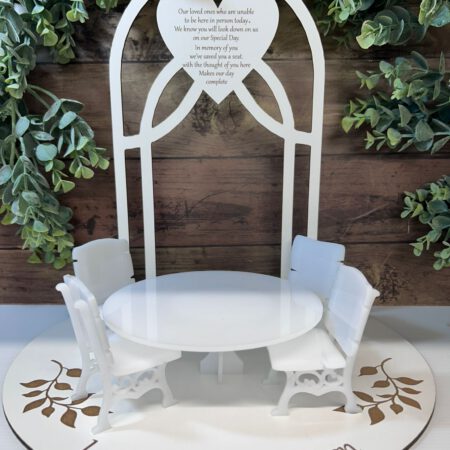 Heart Arch, with Table and Chairs
