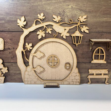 Layered Fairy Garden with accessories