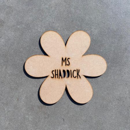 Personalised Cut Out Flower