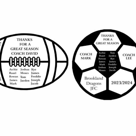 Football / Rugby Thank you sign