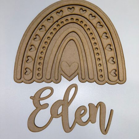 Personalised Layered Rainbow Sign