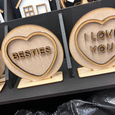 Personalised Love Heart On Stand
