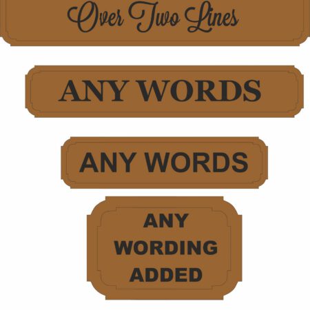 Personalised Rectangular Street/Road Sign