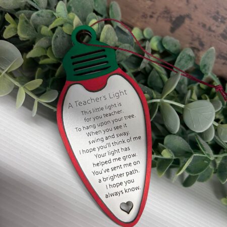 A Teachers Light Bauble