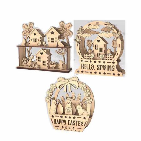 3D Easter Decor Laser Cut