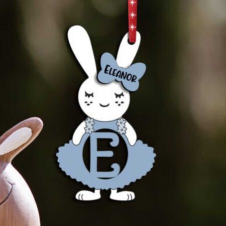 Personalised Cute Rabbit in a Dress